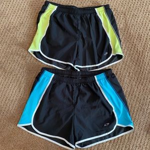 Champion Two Pairs Black Running Shorts